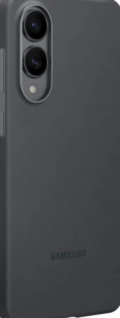SAMSUNG Silicone Case Cover morbida in silicone per Samsung S25 Edge - Nero