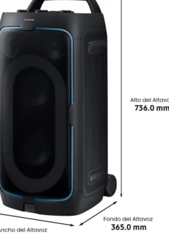 Samsung Sound Tower MX-ST50F/ZF, Audio 240W, Suono Bidirezionale, 18 Ore di Autonomia, Resistente all'Acqua (IPX4), Party Lights +, Ingresso USB, Multiconnessione Bluetooth, 2025