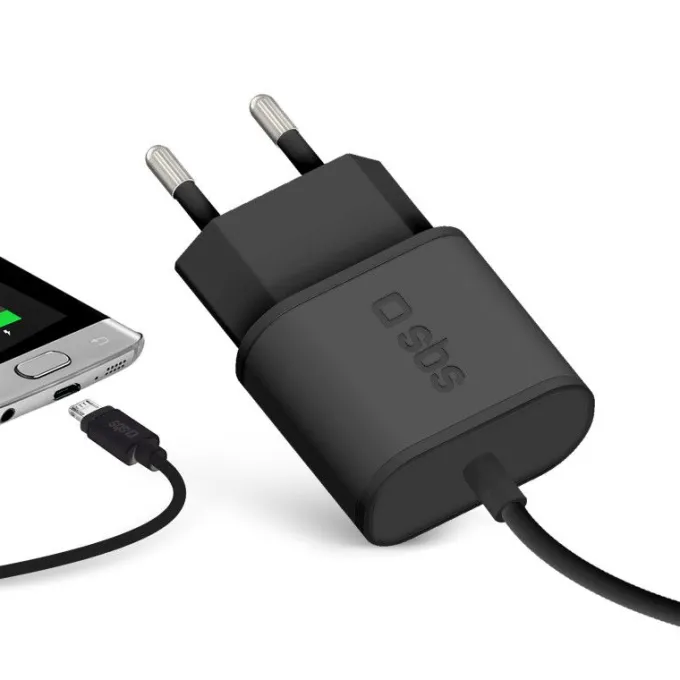 SBS Caricabatterie da viaggio da 2100 mAh Micro USB