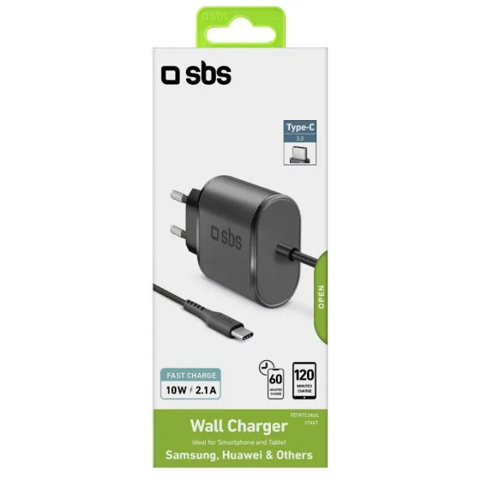 SBS Caricabatterie da viaggio da 3100 mAh Type-C