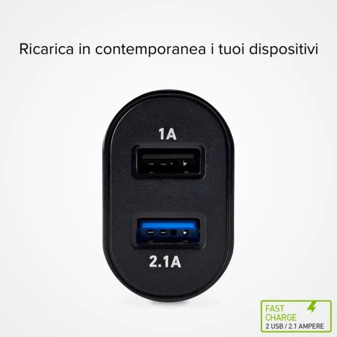 SBS caricabatterie da viaggio a ricarica da 2100 mAh