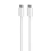 SBS - Cavo in tessuto da USB-C a USB-C PUCCCFABK415MTWHI - Bianco