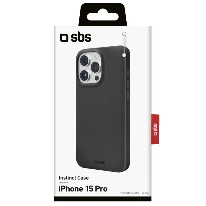 SBS - Cover Instinct per iPhone 15 Pro Nero