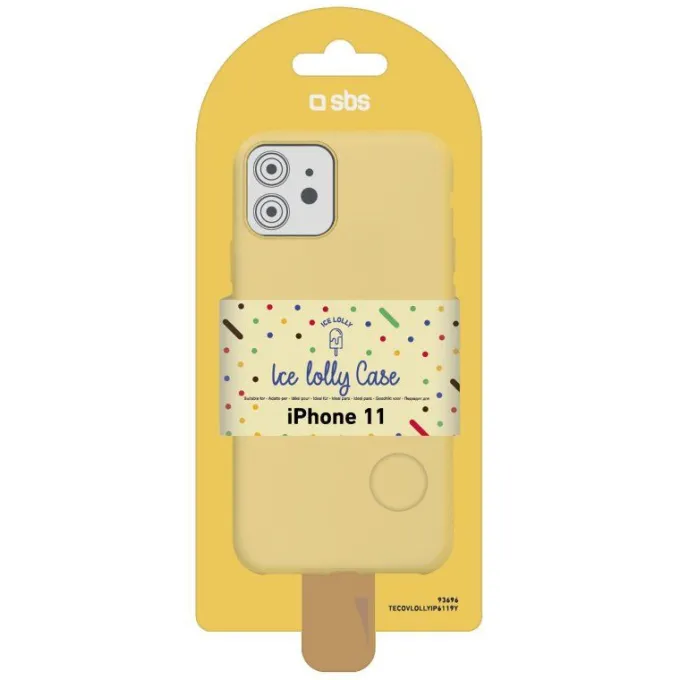 SBS cover lime semi trasparente morbida per Iphone 11