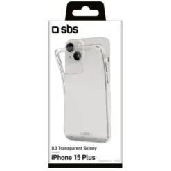 Sbs - Custodia Skinny per Iphone 15 Plus Trasparente