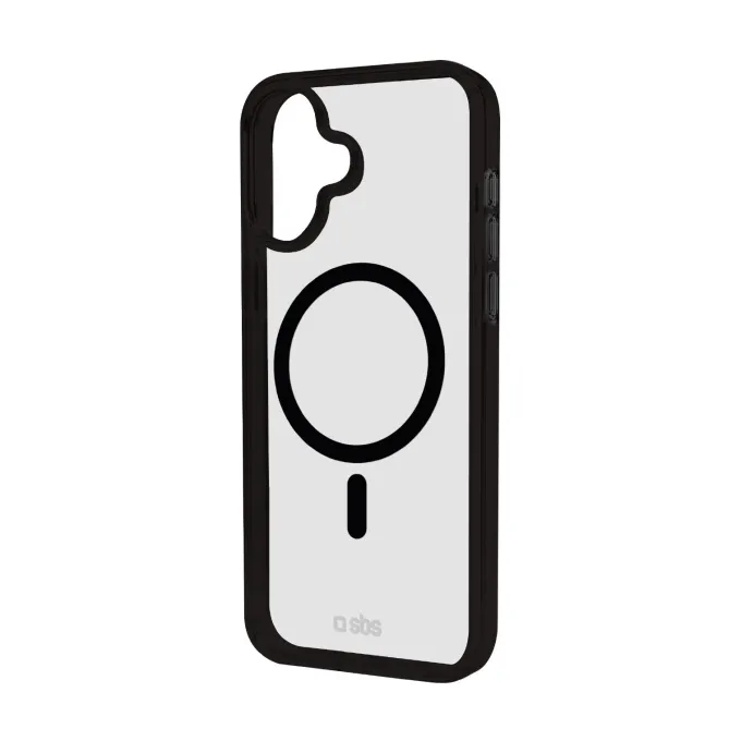 SBS IPHONE 16 COVER MAG FRAME NERO TEMAGCOLIP1661K