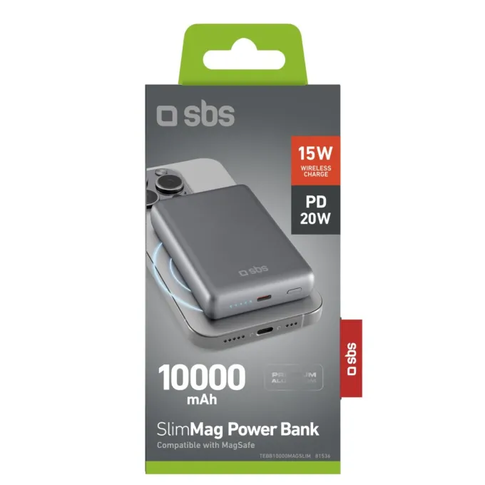 SBS - Powerbank magsafe TEBB10000MAGSLIM - 10.000mAh
