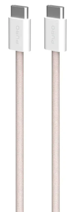 SBS - PUCCCFABK415MTROSE - Cavo in tessuto da USB-C a USB-C - Rosa