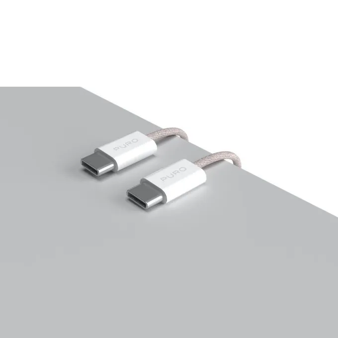 SBS - PUCCCFABK415MTROSE - Cavo in tessuto da USB-C a USB-C - Rosa