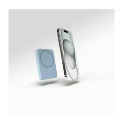 SBS - PUFCBB40P2MAGLBLUE - Mini Power Bank 4200mAh, MagSafe USB-C, Slim Power Mag per iPhone - Powder Blue