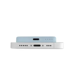 SBS - PUFCBB40P2MAGLBLUE - Mini Power Bank 4200mAh, MagSafe USB-C, Slim Power Mag per iPhone - Powder Blue