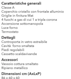 Schaub Lorenz Cucina 60x60 Bianca con Forno a Gas SS631GEW