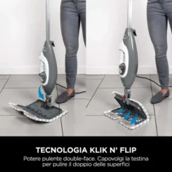 SCOPA A VAPORE 2 IN 1 SHARK KLIK 'N' FLIP CON STEAM BLASTER S6005EU