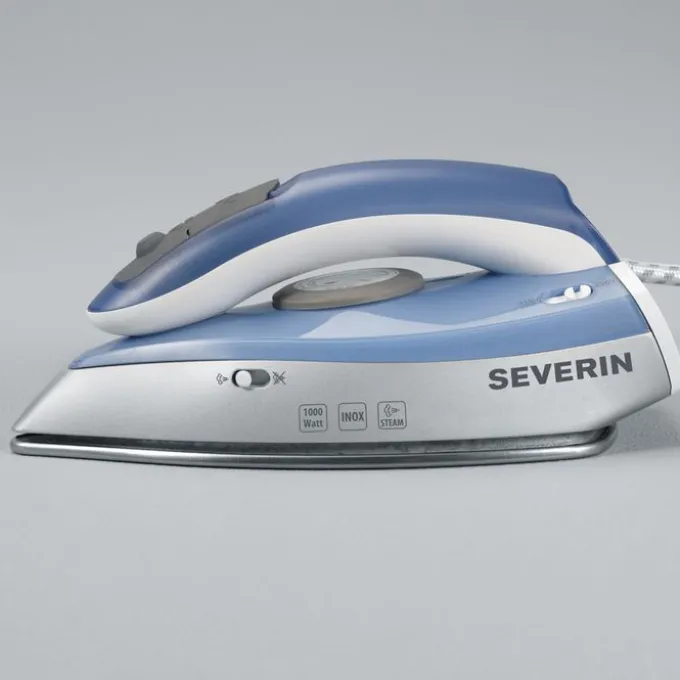 Severin - BA 3234 - Ferro da stiro a secco e a vapore 1000 Watt- Blu e Argento