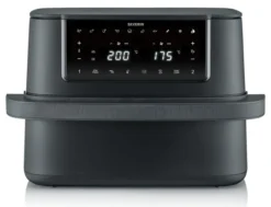 Severin Friggitrice ad Aria Capacità 9 Litri Potenza 2600 Watt Temperatura 60 - 200 °C con Timer colore Nero - FR 2490