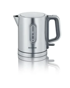 Severin WK 3401 bollitore elettrico 1 Litro, 2400 Watt, Indicatore livello dell'acqua, spegnimento automatico - Acciaio inox