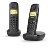 Siemens Gigaset A170 Duo, Nero - Telefono Cordless, Display Illuminato 1.5", Plug & play, Lunga durata batterie