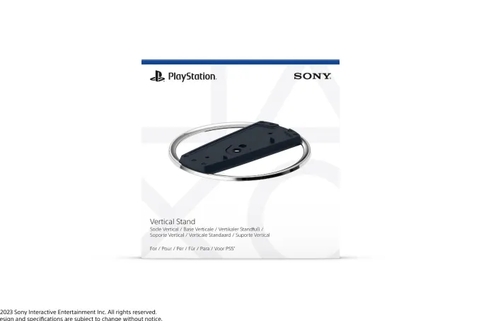 Sony - Base verticale PS5 (D Chassis) - Base verticale per console PS5 Slim