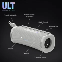 SONY - SRSULT10W.CE7 - Speaker con Amplificazione Bluetooth 5.3 - Bianco