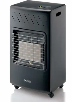 Stufa a gas Olimpia Splendid 99387 Stovy Infra Silver 4200 W Nero