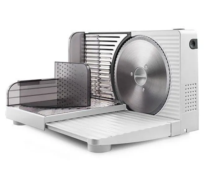 Taurus - affettatrice pieghevole Cutmaster Compact 100 W | lama acciaio inox 17 cm | spessore 1-15 mm | pulsante sicurezza | design compatto | per tutti i tipi di alimenti