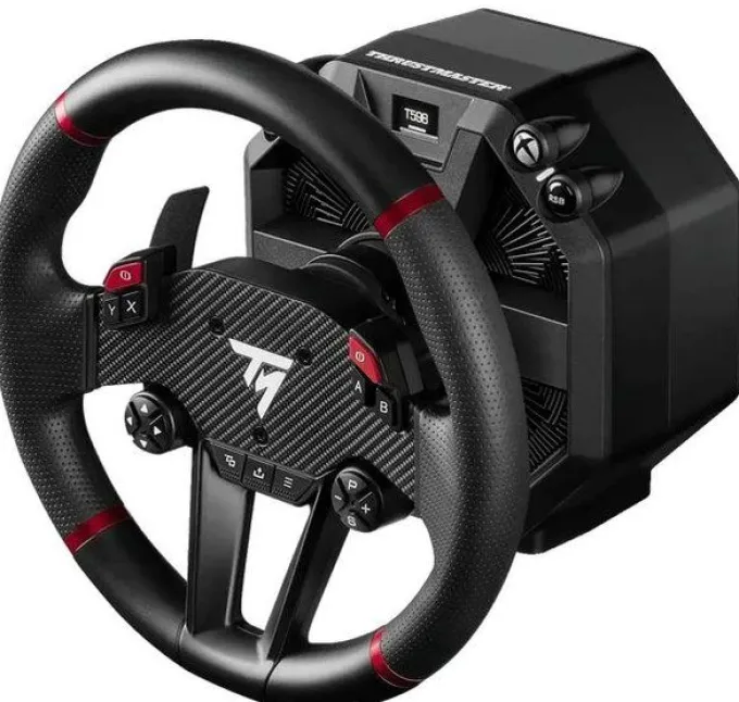 Thrustmaster T598X volante e pedali cablati per PC e Xbox, scocca in metallo