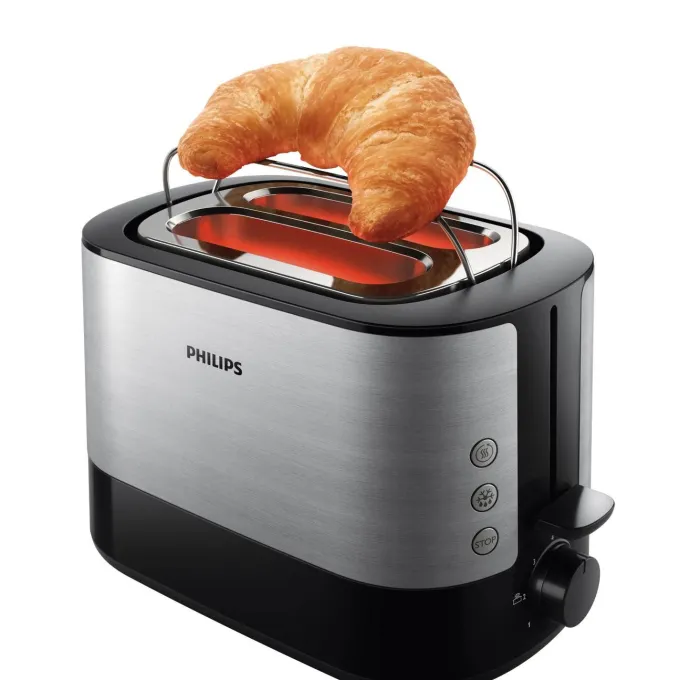 Tostapane Philips Viva Collection con alloggiamento extra ampio per fette spesse