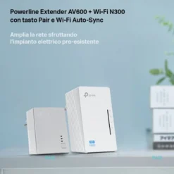 TP-LINK AV600 600 Mbit/s Collegamento ethernet LAN Wi-Fi Bianco 1 pz