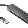 Trust Halyx Aluminium 4-Port USB 3.2 Hub USB-A 3.1 Gen 1 4x USB-A 3.2 Gen 1 Grigio