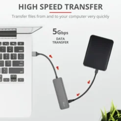 Trust Halyx Aluminium 4-Port USB 3.2 Hub USB-A 3.1 Gen 1 4x USB-A 3.2 Gen 1 Grigio