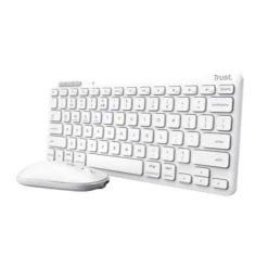 Trust - Lyra tastiera Mouse incluso RF senza fili + Bluetooth QWERTY Italiano - Bianco