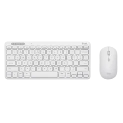 Trust - Lyra tastiera Mouse incluso RF senza fili + Bluetooth QWERTY Italiano - Bianco
