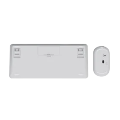 Trust - Lyra tastiera Mouse incluso RF senza fili + Bluetooth QWERTY Italiano - Bianco