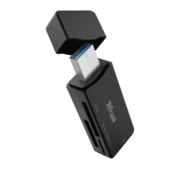 Trust NANGA lettore di schede USB 3.2 Gen 1 (3.1 Gen 1) Type-A Nero