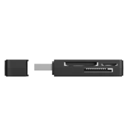 Trust NANGA lettore di schede USB 3.2 Gen 1 (3.1 Gen 1) Type-A Nero