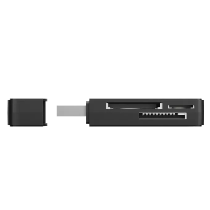 Trust NANGA lettore di schede USB 3.2 Gen 1 (3.1 Gen 1) Type-A Nero