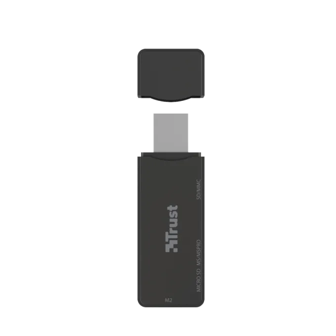 Trust NANGA lettore di schede USB 3.2 Gen 1 (3.1 Gen 1) Type-A Nero
