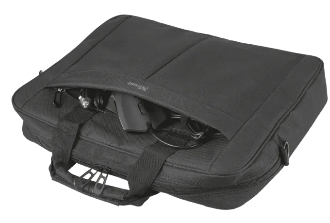 Trust Primo Borsa Trasporto per Laptop da 16 Pollici, Nero