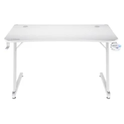 TRUST - Scrivania gaming illuminata a LED GXT709W, Luminus RGB, 120x60x76 cm, legno certificato FSC®