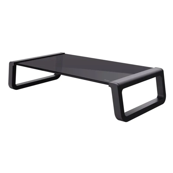 TRUST - Supporto per monitor MONTA GLASS MONITOR STAND, piastra superiore in vetro temperato, max 10 kg - Nero