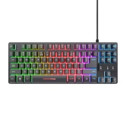 Trust Thado TKL – Tastiera sostenibile compatta LED multicolore