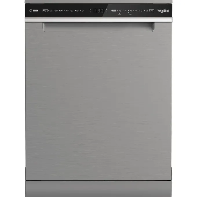 Whirlpool W8F HS61X, Lavastoviglie MaxiSpace 60cm, classe A, 15 coperti, 41dBA, Inox