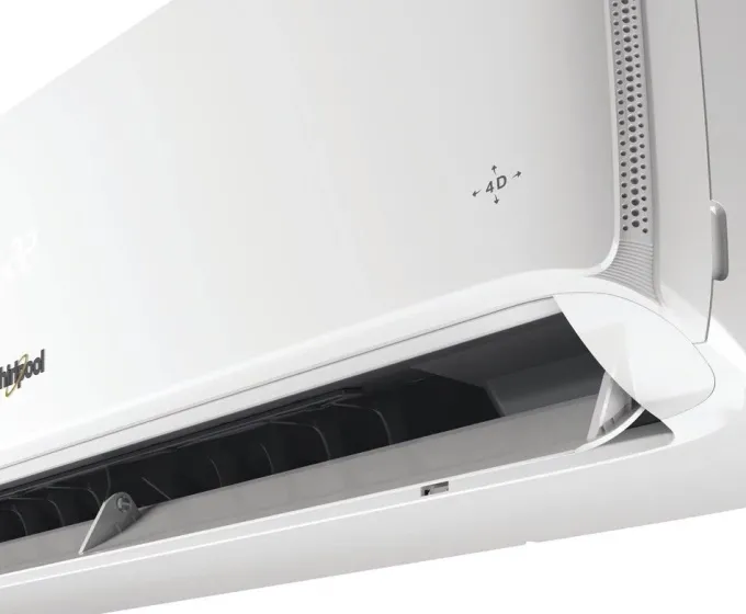 WHIRPOOL - SPICR318W - Condizionatore Fisso 18000 BTU, Classe A++/A+, tecnologia Inverter, Funzione 6° Senso - Bianco