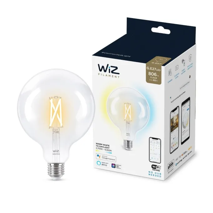 WiZ Filament chiaro G125 E27