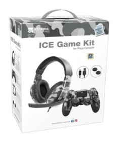XTREME - ICE GAME KIT CUFFIA+PAD-Camouflage Grigio