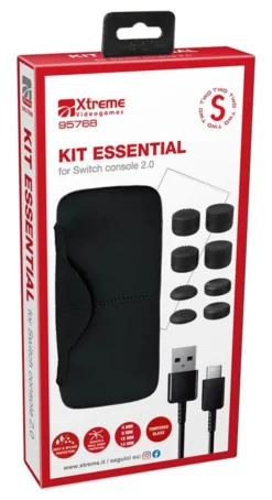 Xtreme - Kit Essential Xtreme 95768 per Nintendo Switch 2 - Nero
