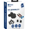 XTREME - KIT SENSIBILITY per DualSense, 2 stickers antiscivolo, 10 anelli in spugna, set trigger e thumb grips -nero