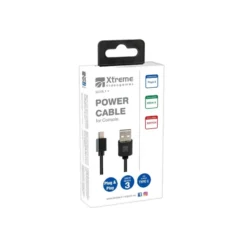 Xtreme - 90511 Power Cable - Cavo alimentazione per controller PS5 Type-C - Nero