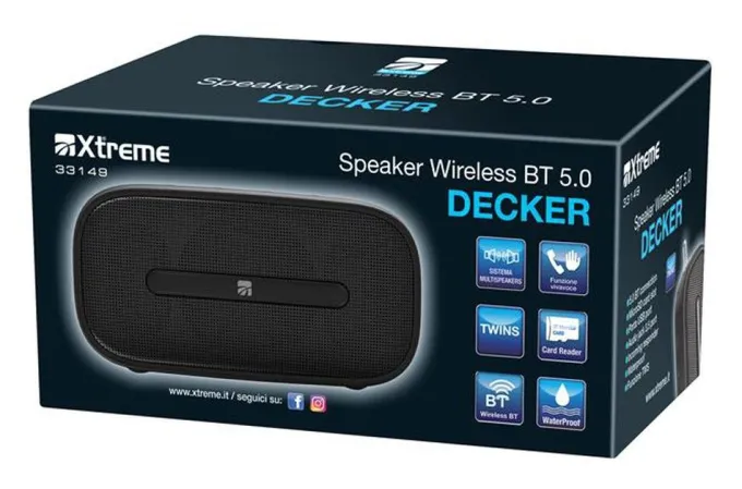 Xtreme 33149 Speaker BT Decker Nero